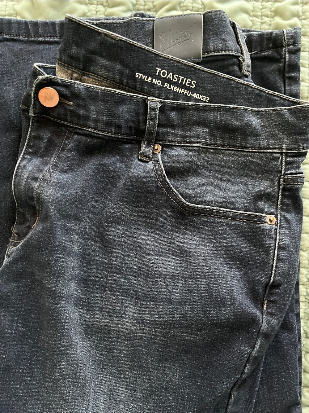 Men's Mugsy Toasties Dark Indigo Jeans - Classic Straight Fit